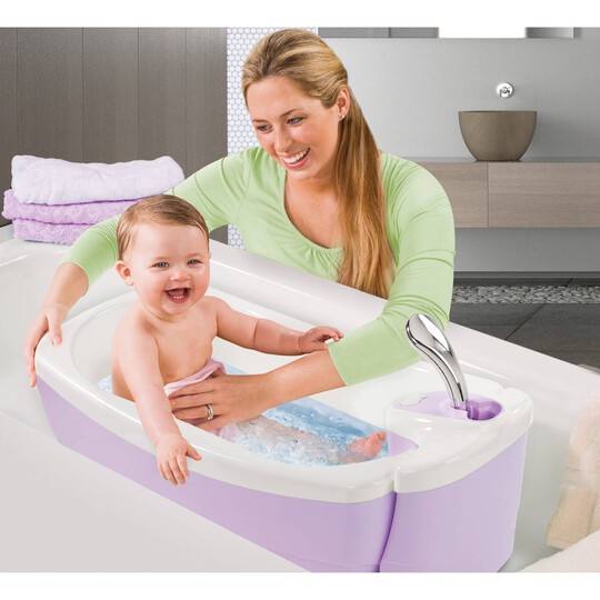 حوض استحمام للأطفال بفقاعات دوارة ليل لاكشريس بسعة 2 لتر - وردي image number 2